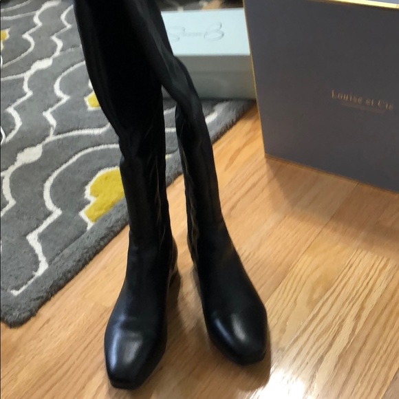 Louise Et Cie Lo-Andora OTK Leather Boots 5.5M - Picture 4 of 7